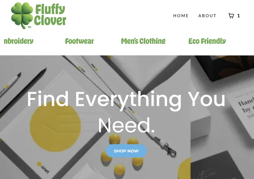 Branded apparel and accessories example
