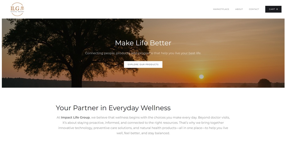 Impact Life Group platform screenshot